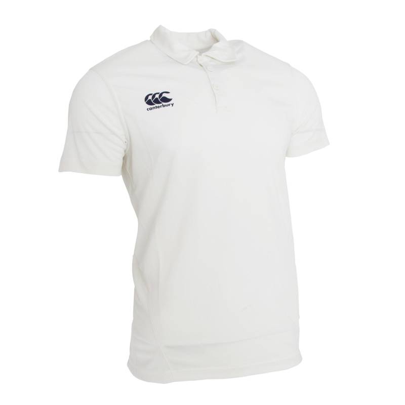 Canterbury - Kurzarm Cricket Polo Shirt, für Herren, Weiss, Größe XL von Canterbury