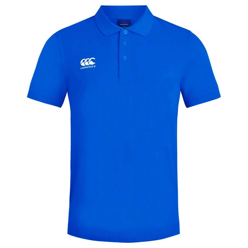 Waimak Short Sleeve Pique Polo-hemd Herren Königsblau L von Canterbury