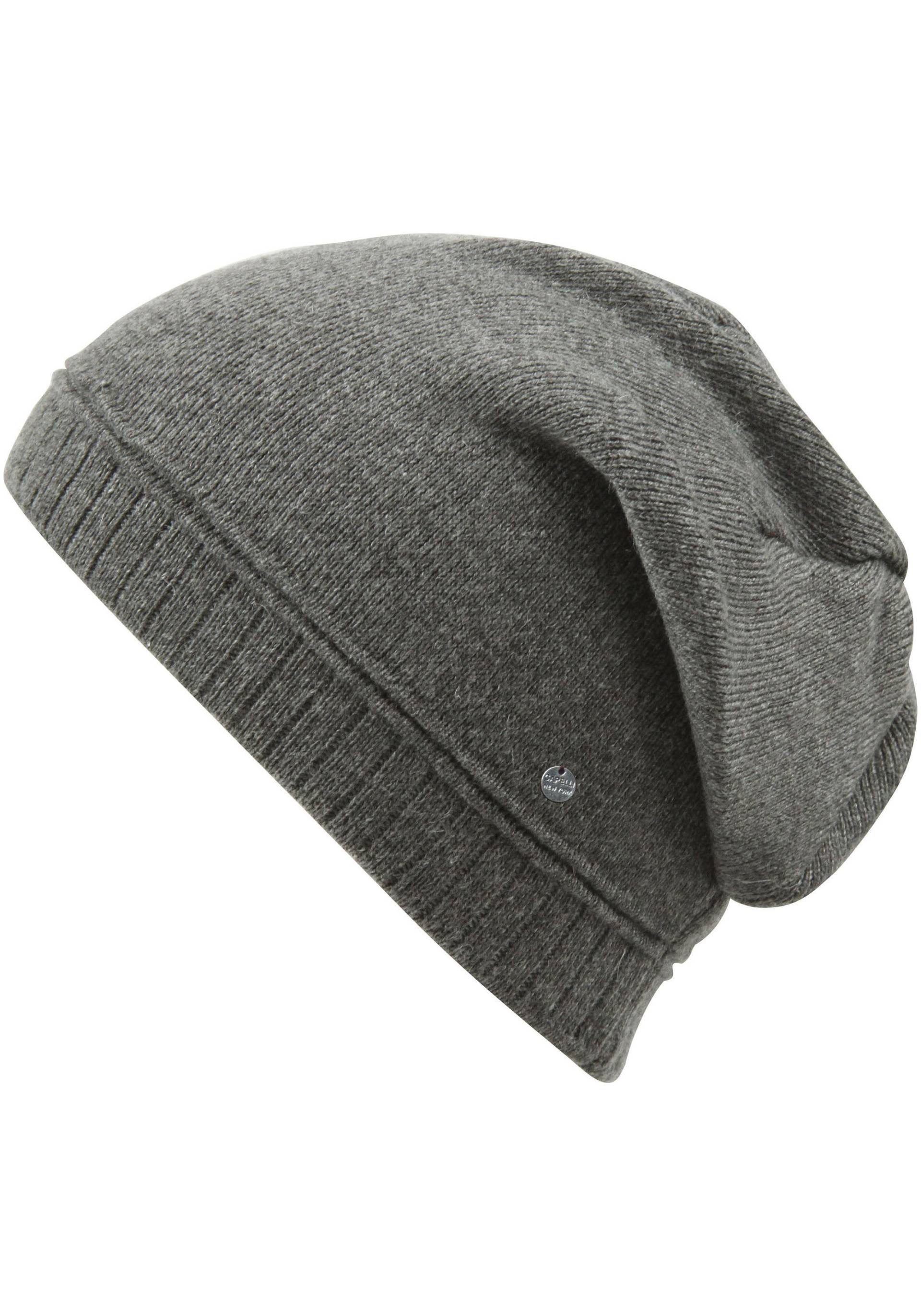 Capelli New York Beanie, (Packung), mit Metall-Logo an der Krempe von Capelli New York