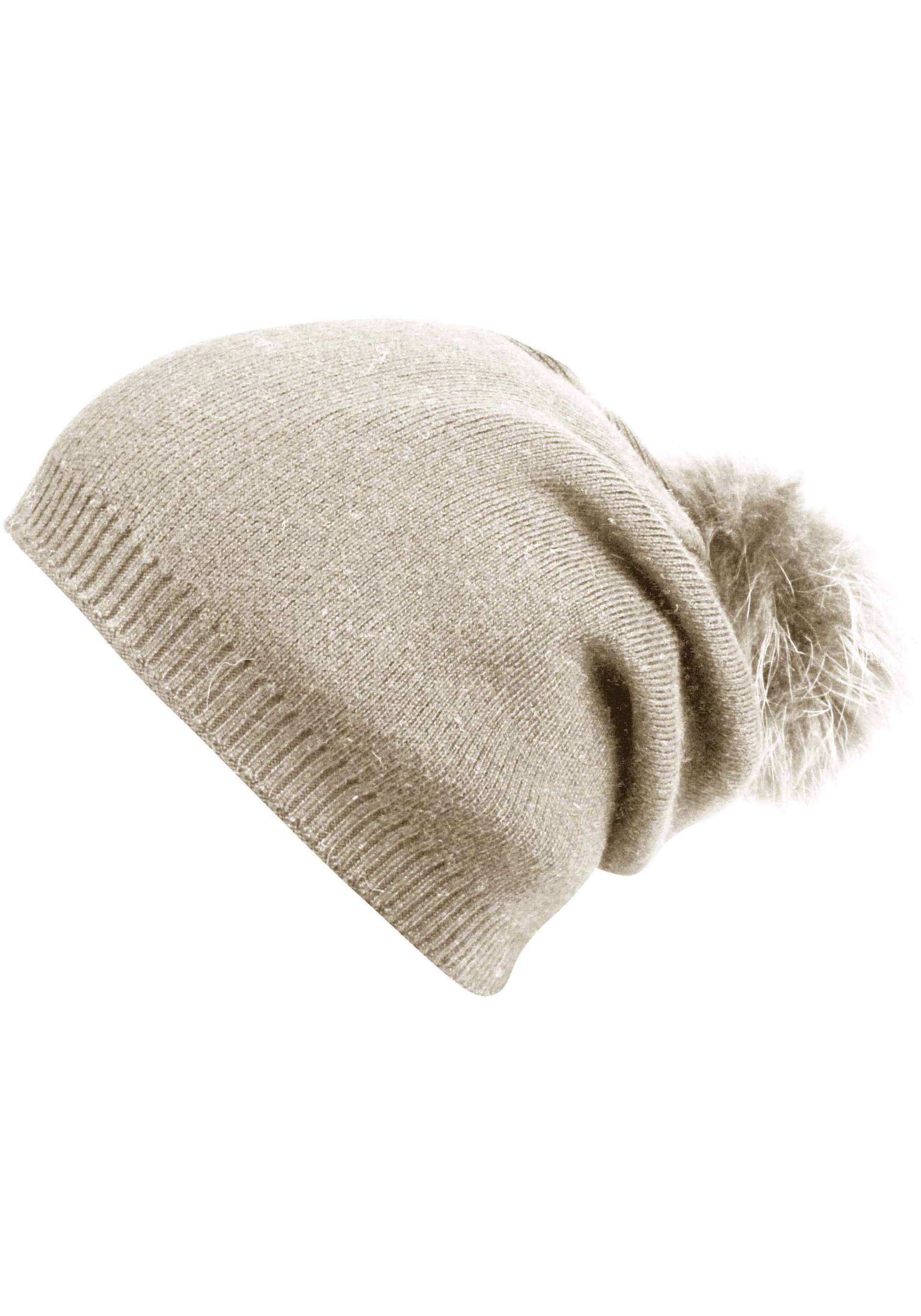 Capelli New York Beanie, Kunstfellpom von Capelli New York