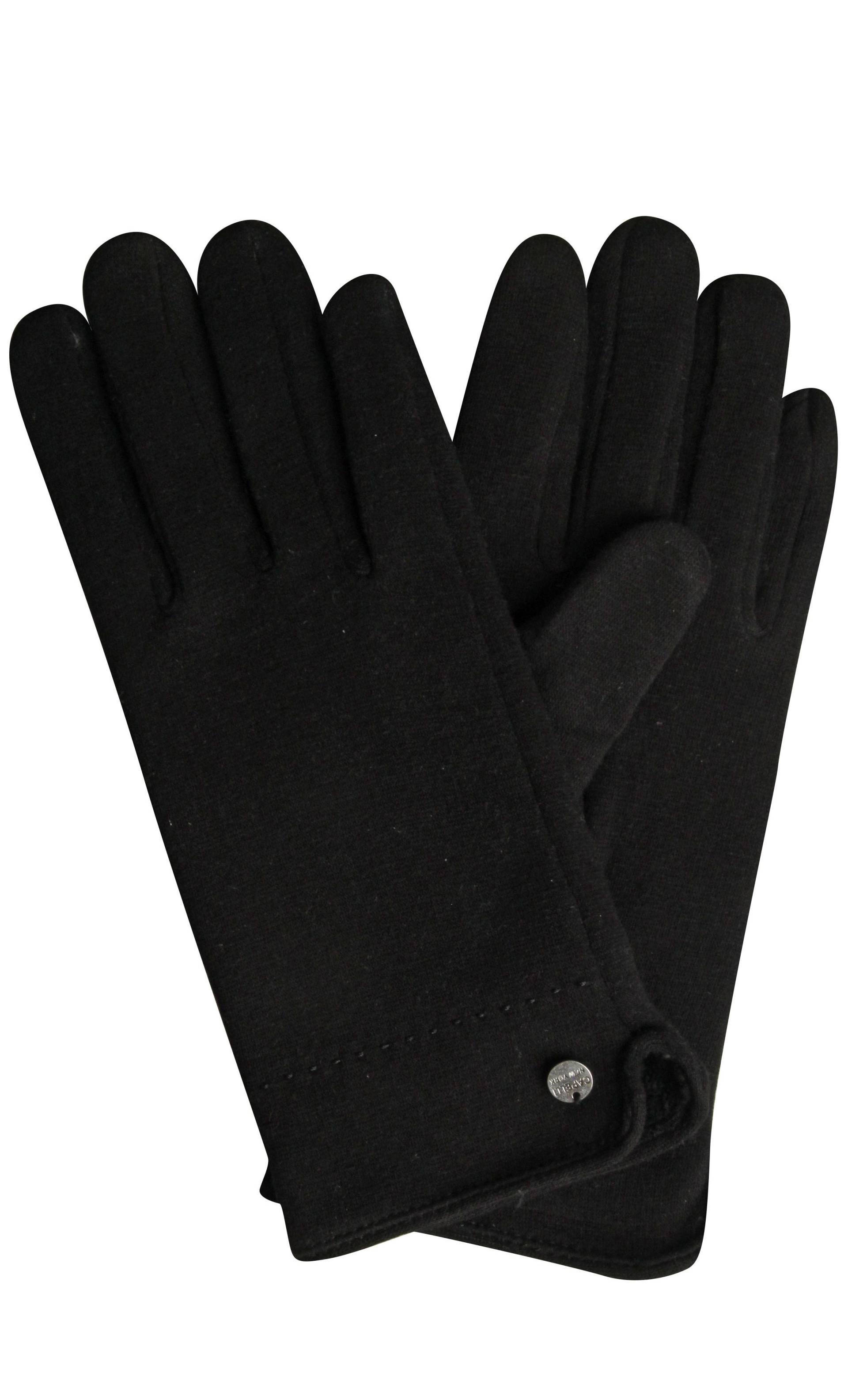 Capelli New York Fleecehandschuhe, mit Schmuckknopf-Detail Capelli New York Fleecehandschuhe, mit Schmuckknopf-Detail von Capelli New York