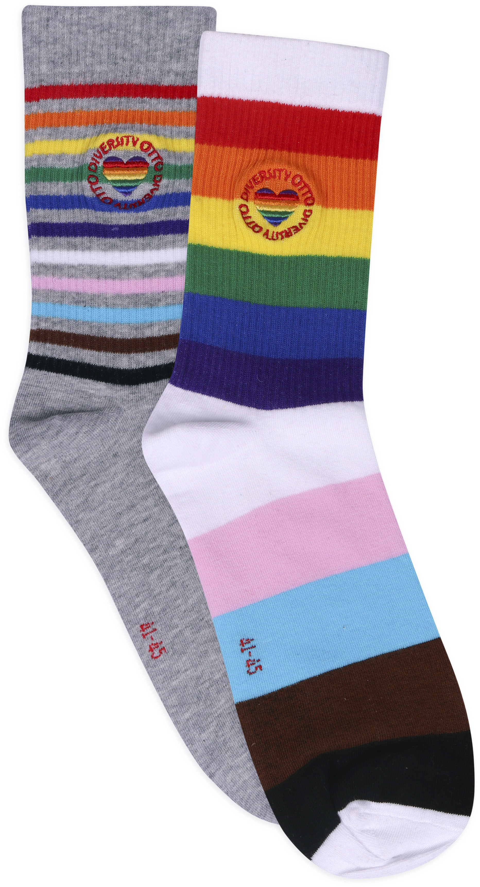 Capelli New York Socken, (2er-Pack), exklusive Pride Socken mit Otto Logo, mit Bio-Baumwolle, Diversity von Capelli New York