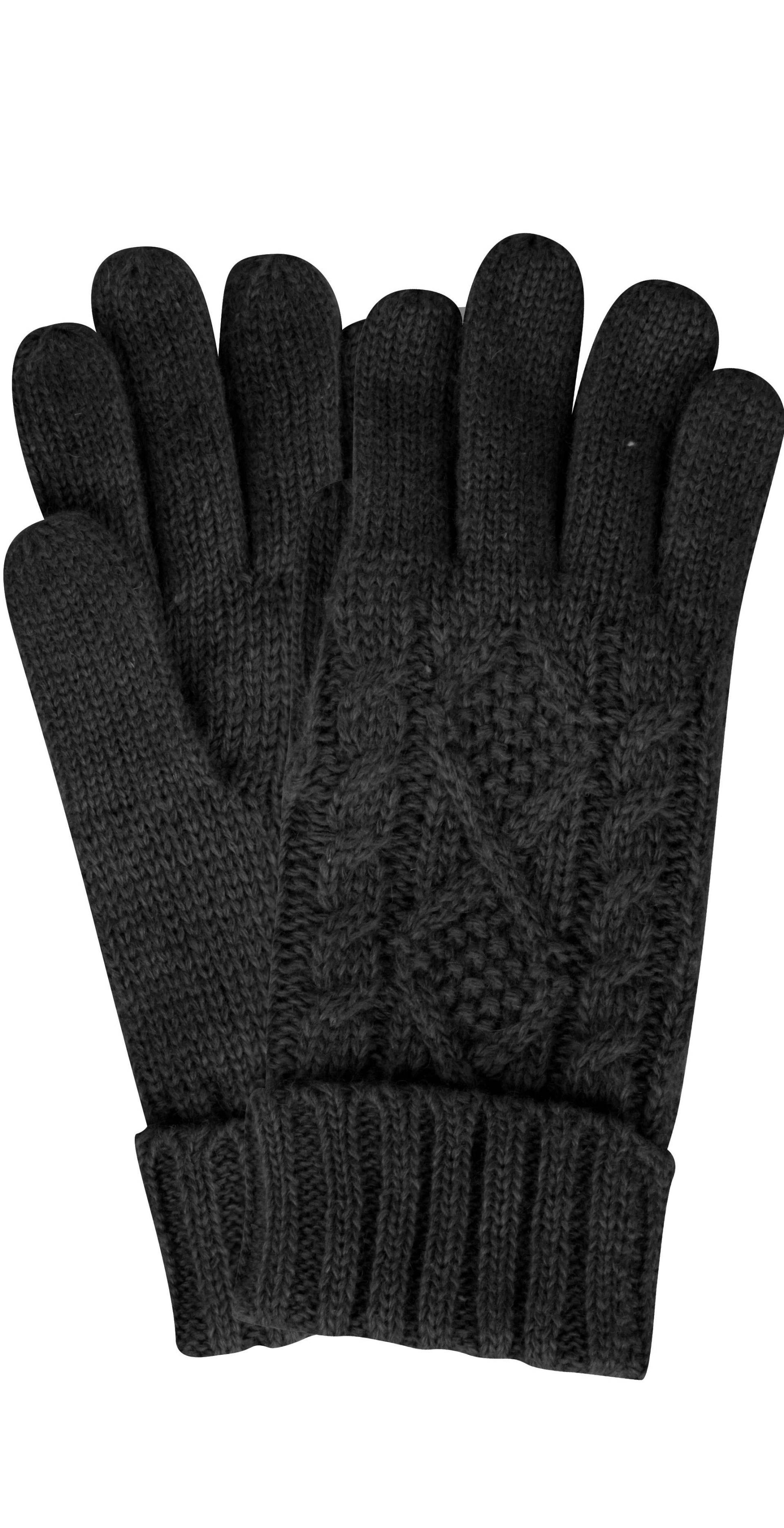 Capelli New York Strickhandschuhe, mit elegantem Zopfstrickmuster von Capelli New York