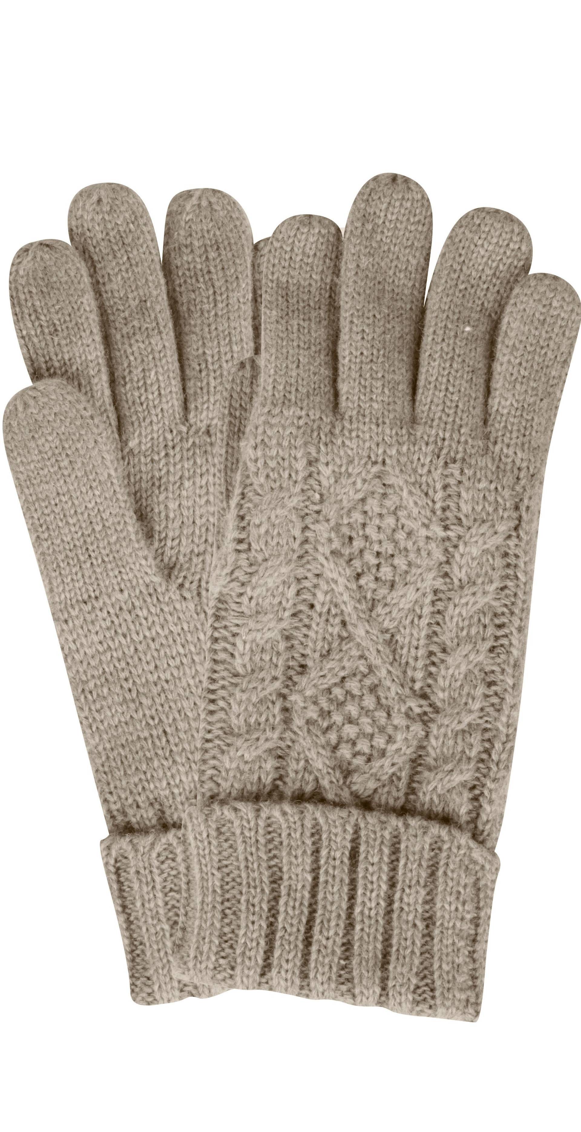 Capelli New York Strickhandschuhe, mit elegantem Zopfstrickmuster von Capelli New York