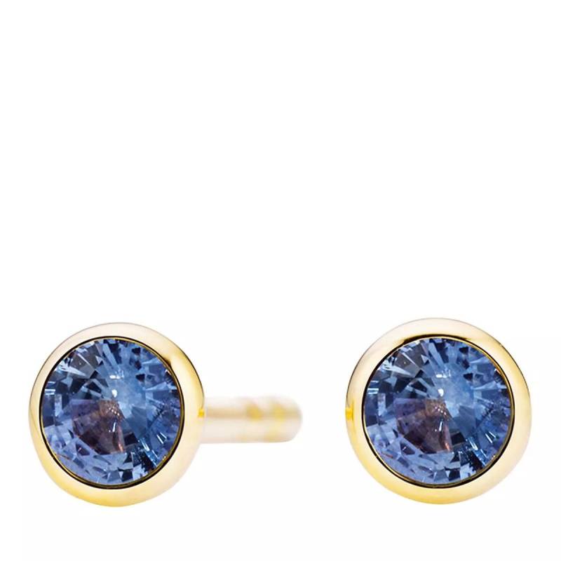 Capolavoro Armbanduhr - ear stud "Classico", bezel setting, 2 blue sapphir - Gr. unisize - in Gold - für Damen von Capolavoro