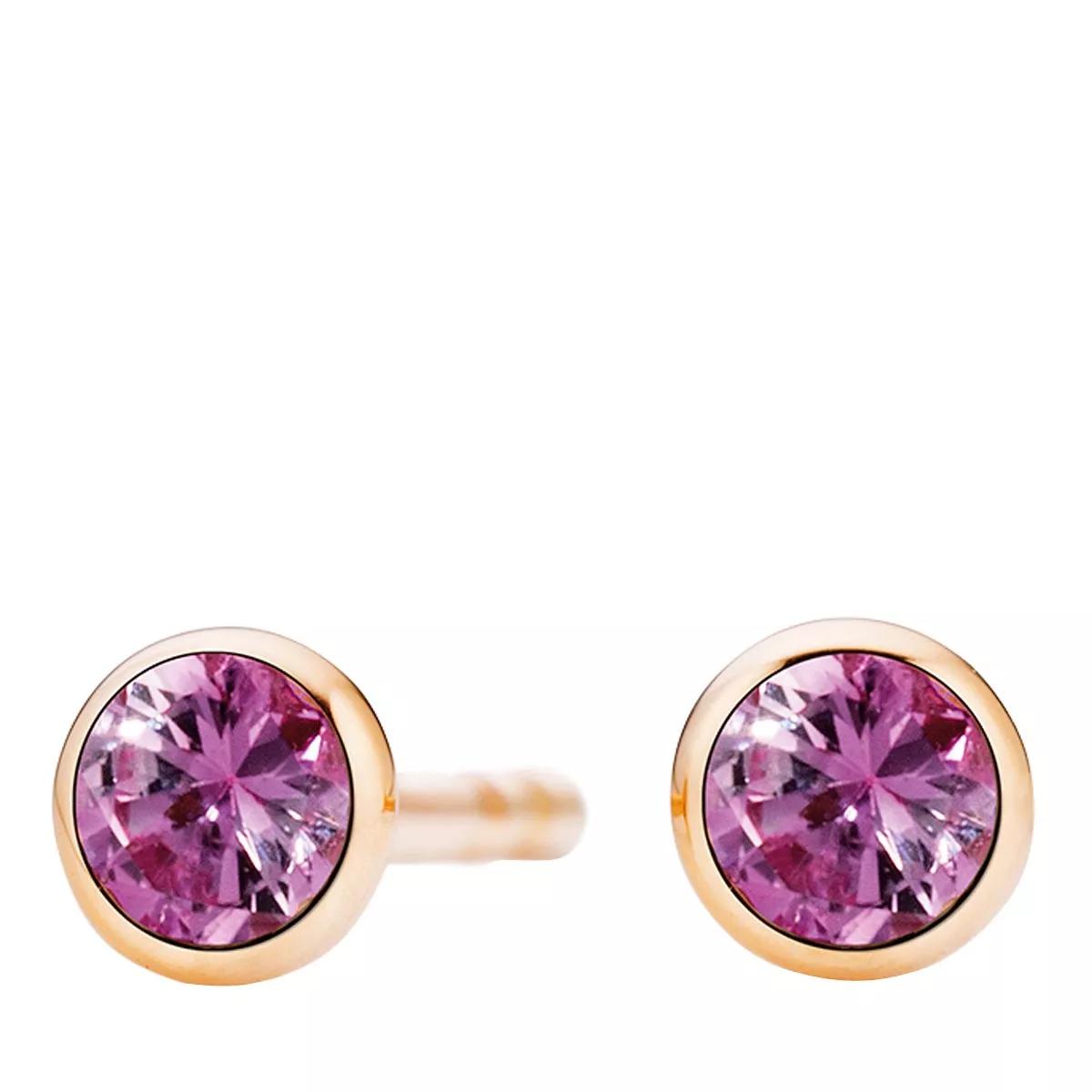 Capolavoro Armbanduhr - ear stud "Classico", bezel setting, 2 pink sapphir - Gr. unisize - in Quarz - für Damen von Capolavoro