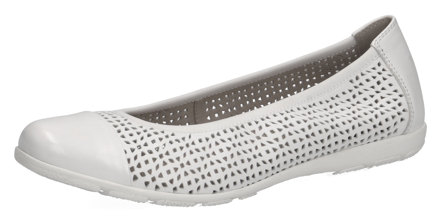 Caprice Ballerina, Slipper, Bequemschuh, Schlupfschuh mit Perforation von Caprice