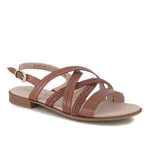 Caprice Damen Flache Sandalette Cognac von Caprice