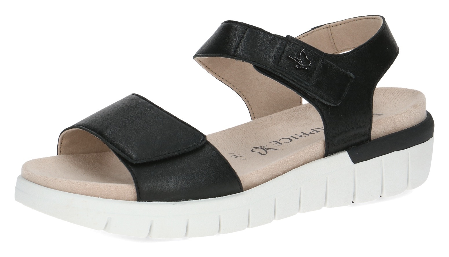 Caprice Sandale, Sommerschuh, Sandalette, Klettschuh, mit Klettverschluss, Weite H von Caprice