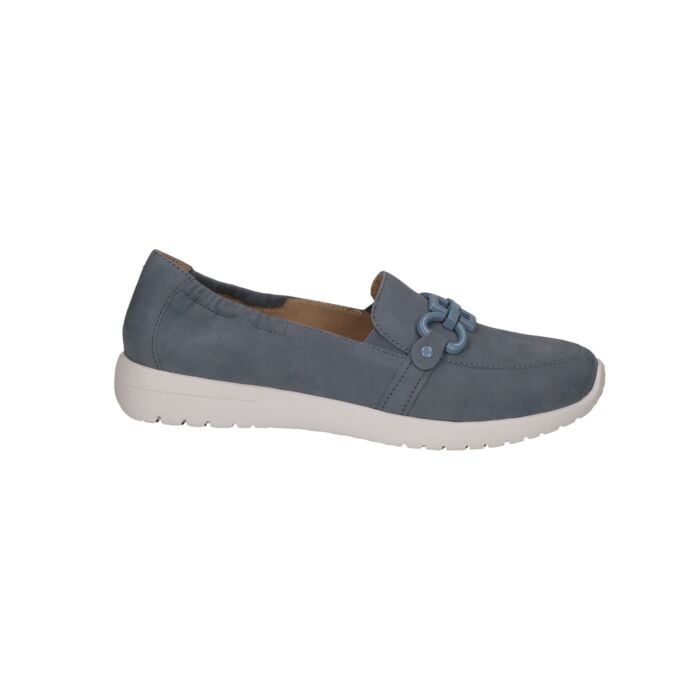 Caprice Schlupfschuh aus weichem Veloursleder, himmelblau, 38 von Caprice