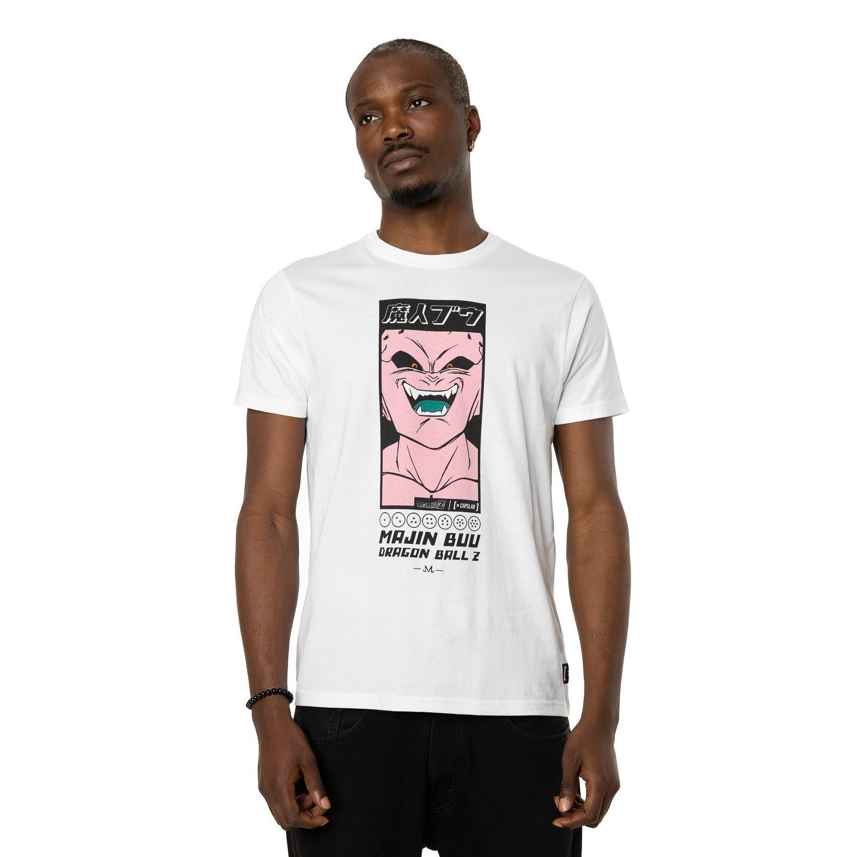 Capslab - T-shirt Dragon Ball Majin Boo L, für Herren, Weiss, Größe L von Capslab