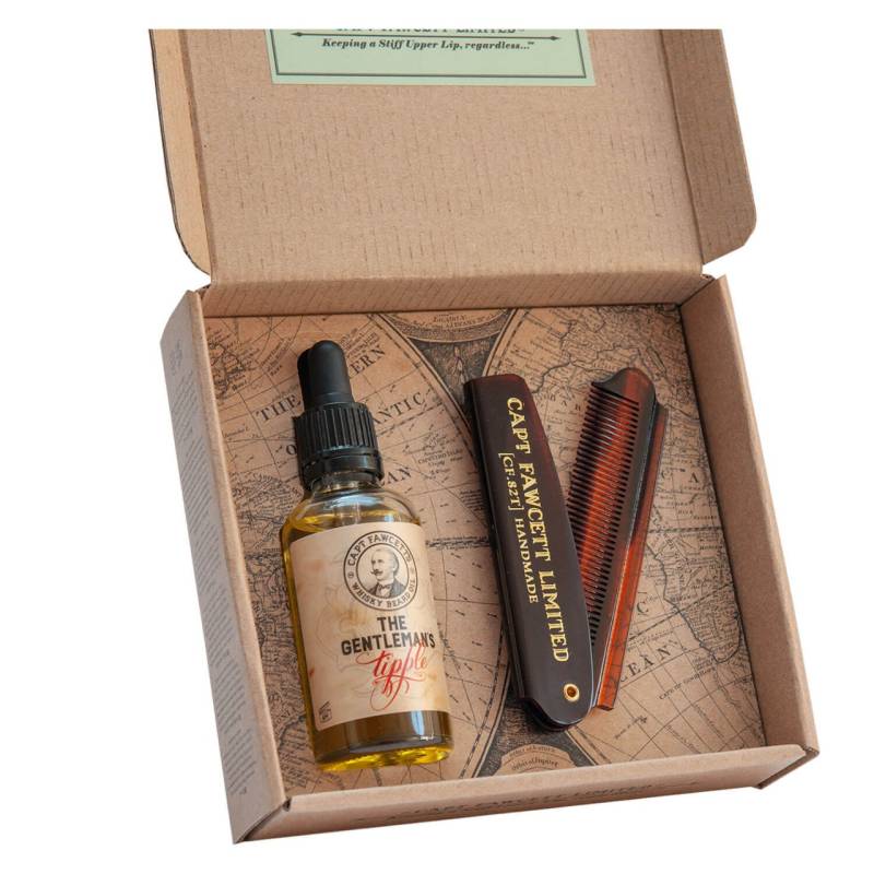 Capt. Fawcett Care - Whisky Beard Oil & Beard Comb Set von Captain Fawcett