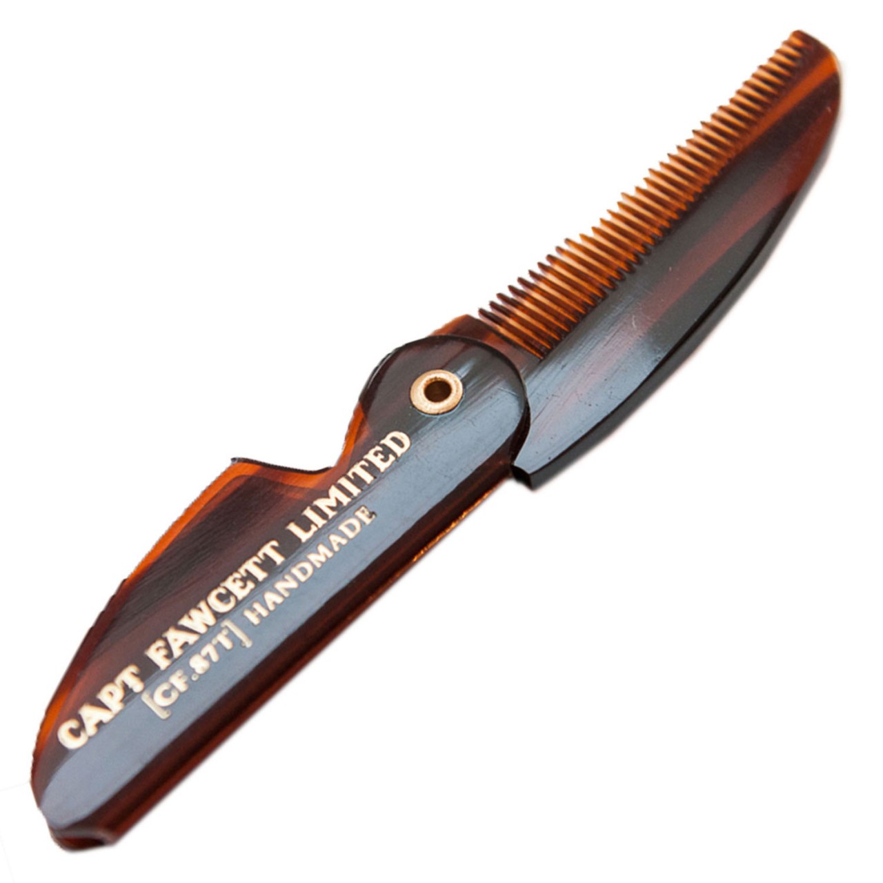 Capt. Fawcett Tools - Folding Pocket Moustache Comb von Captain Fawcett