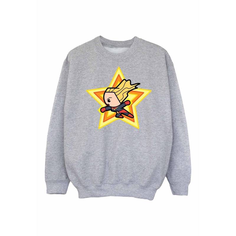 Sweatshirt Mädchen Grau 116 von Captain Marvel