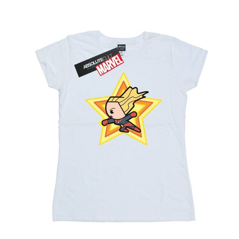 Tshirt Damen Weiss L von Captain Marvel