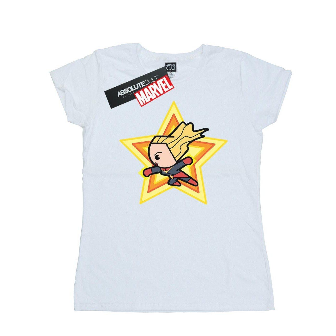 Captain Marvel - TShirt, für Damen, Weiss, Größe M von Captain Marvel