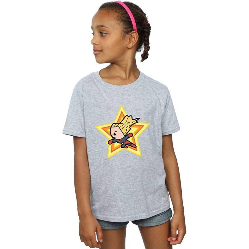 Tshirt Mädchen Grau 140/146 von Captain Marvel