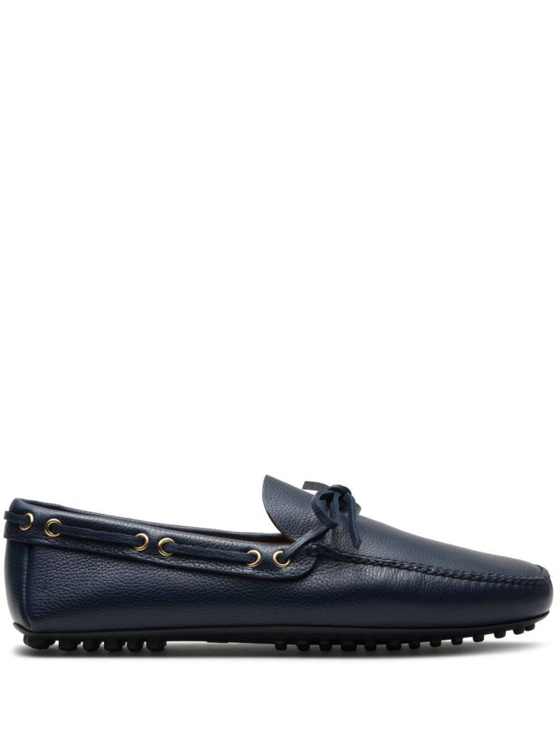 Car Shoe Driving leather loafers - Blue von Car Shoe