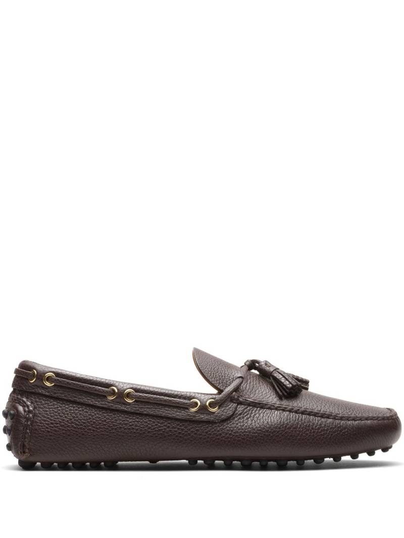 Car Shoe tassel-detail leather boat shoes - Brown von Car Shoe