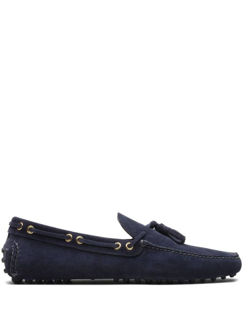 Car Shoe tassel-detail suede boat shoes - Blue von Car Shoe