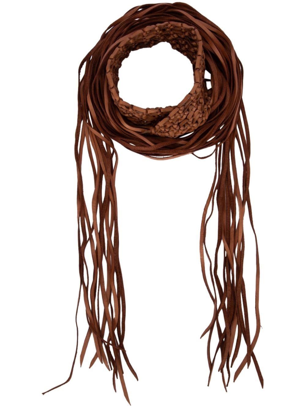 Caravana braided belt - Brown von Caravana