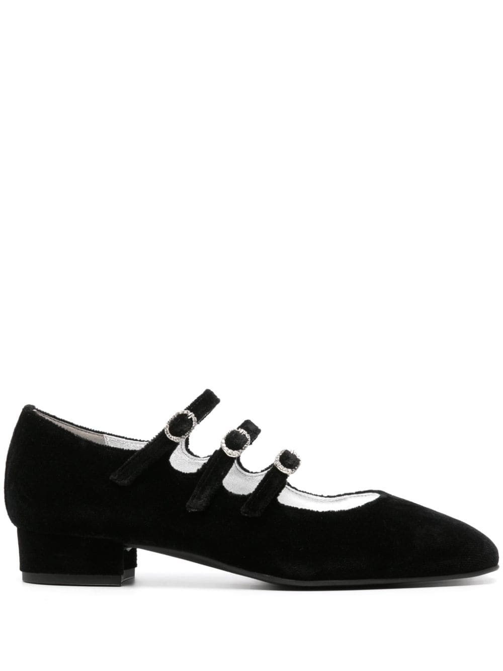 Carel Paris Ariana velvet ballerina shoes - Black von Carel Paris