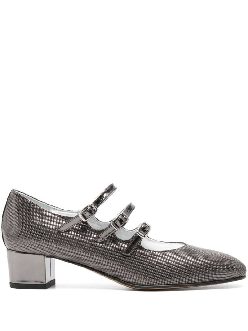 Carel Paris Kina 40mm Mary Jane pumps - Silver von Carel Paris