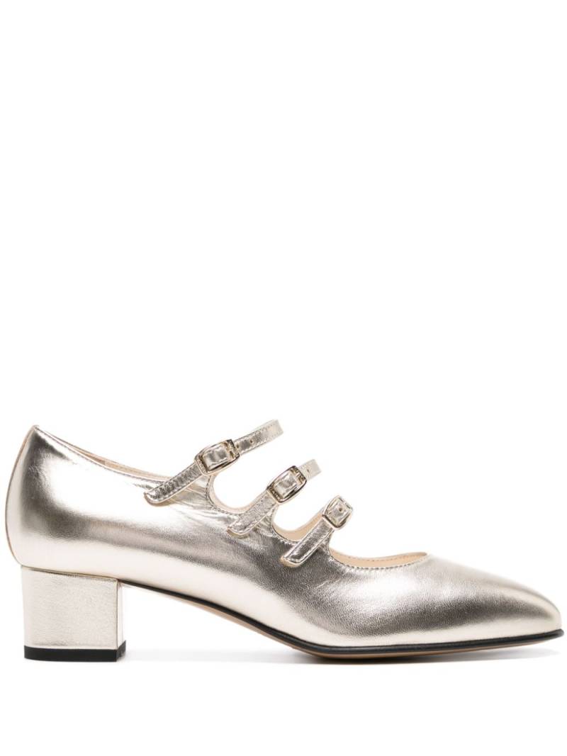 Carel Paris Kina 40mm metallic leather pumps - Gold von Carel Paris