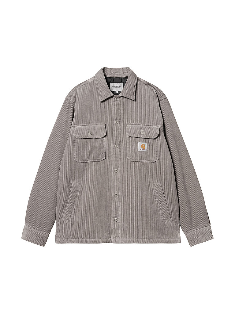 CARHARTT WIP Cord Overshirt JACK grau | M von Carhartt WIP