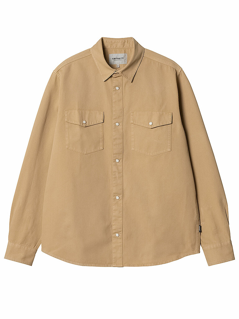 CARHARTT WIP Overshirt SANTA  beige | L von Carhartt WIP