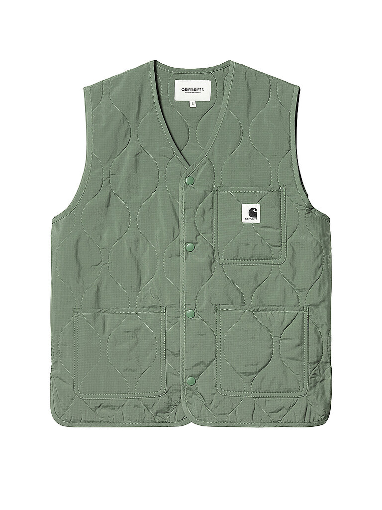 CARHARTT WIP Steppgilet SKYLER  olive | L von Carhartt WIP