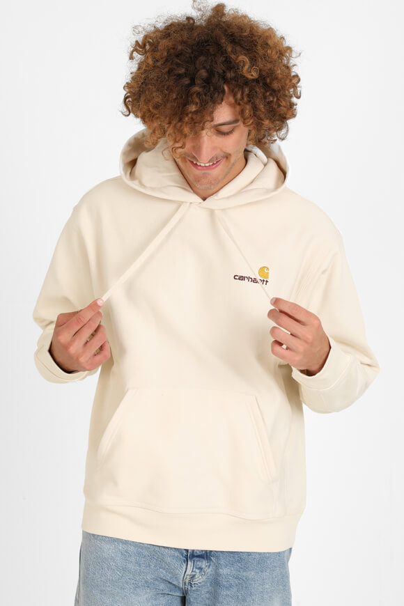 Carhartt WIP American Script Oversize Kapuzensweatshirt | Natural | Herren  | XL von Carhartt WIP