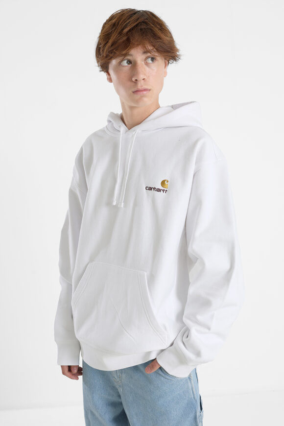 Carhartt WIP American Script Oversize Kapuzensweatshirt | White | Herren  | L von Carhartt WIP