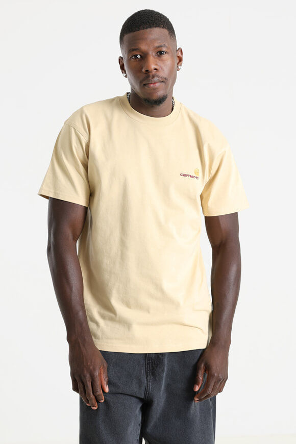 Carhartt WIP American Script T-Shirt | Rattan | Herren  | L von Carhartt WIP