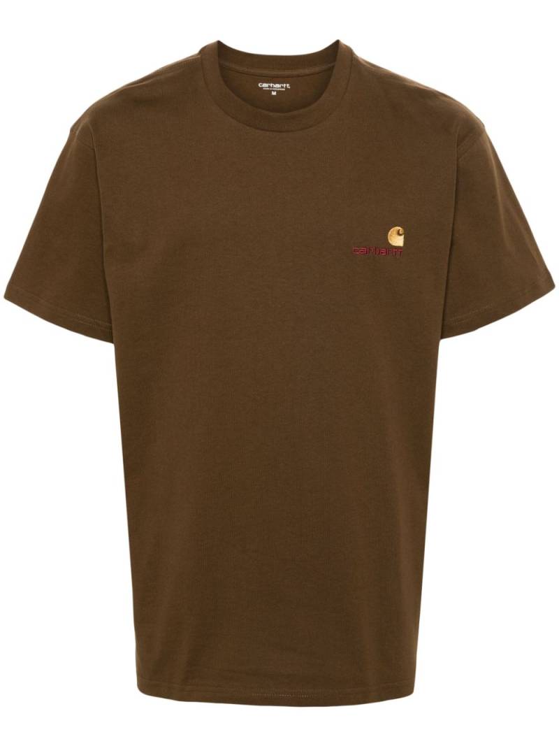 Carhartt WIP American Script organic cotton T-shirt - Brown von Carhartt WIP