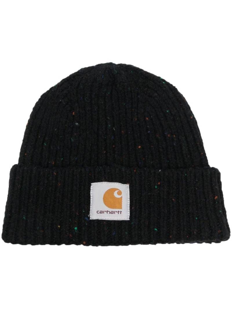 Carhartt WIP Anglistic logo-patch beanie - Black von Carhartt WIP