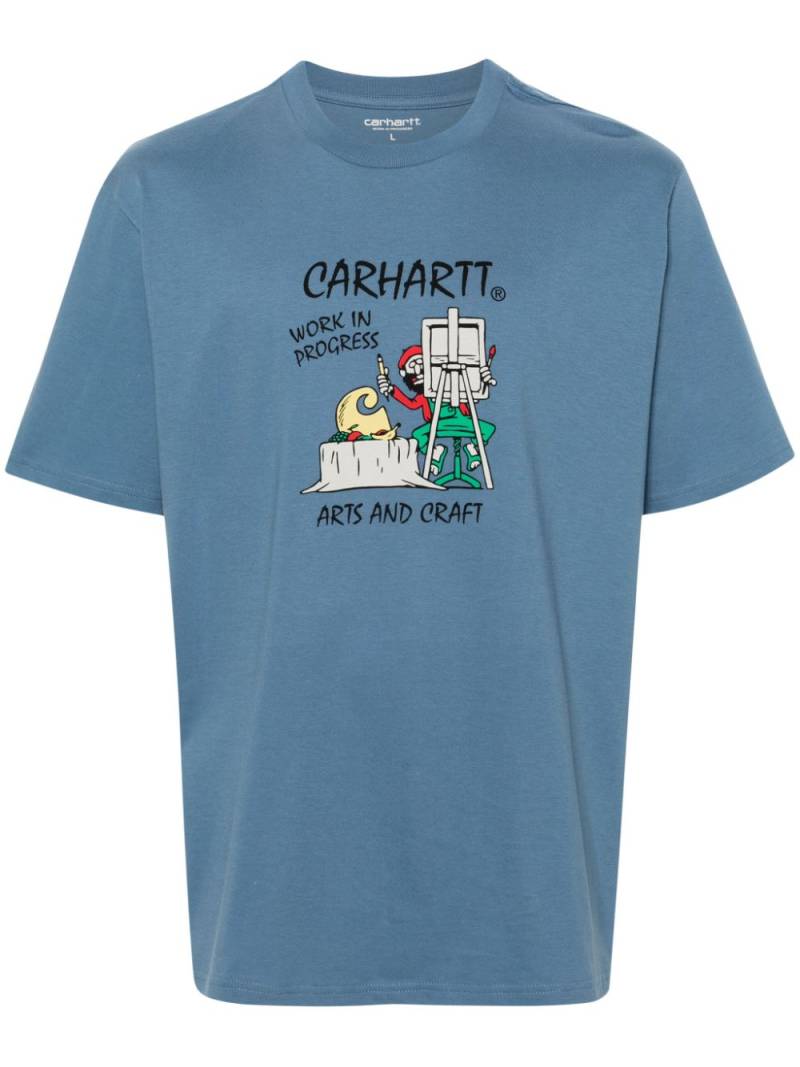 Carhartt WIP Art Supply logo-print T-shirt - Blue von Carhartt WIP