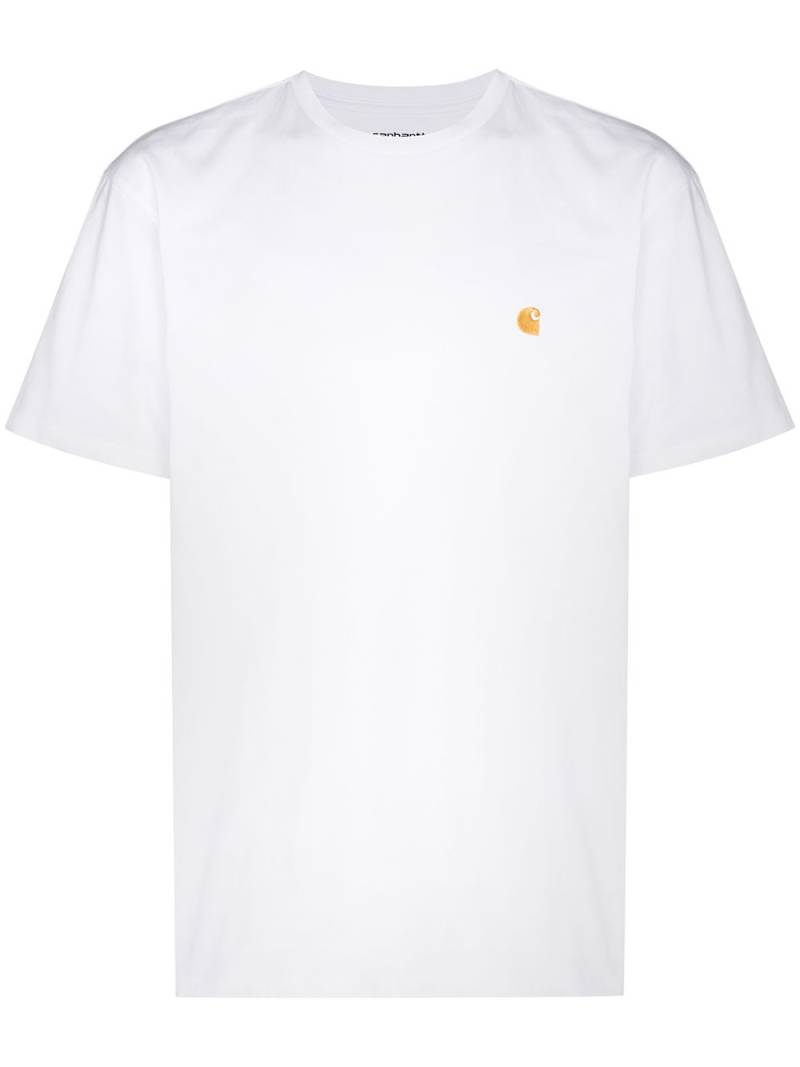 Carhartt WIP Chase logo-embroidered cotton T-shirt - White von Carhartt WIP