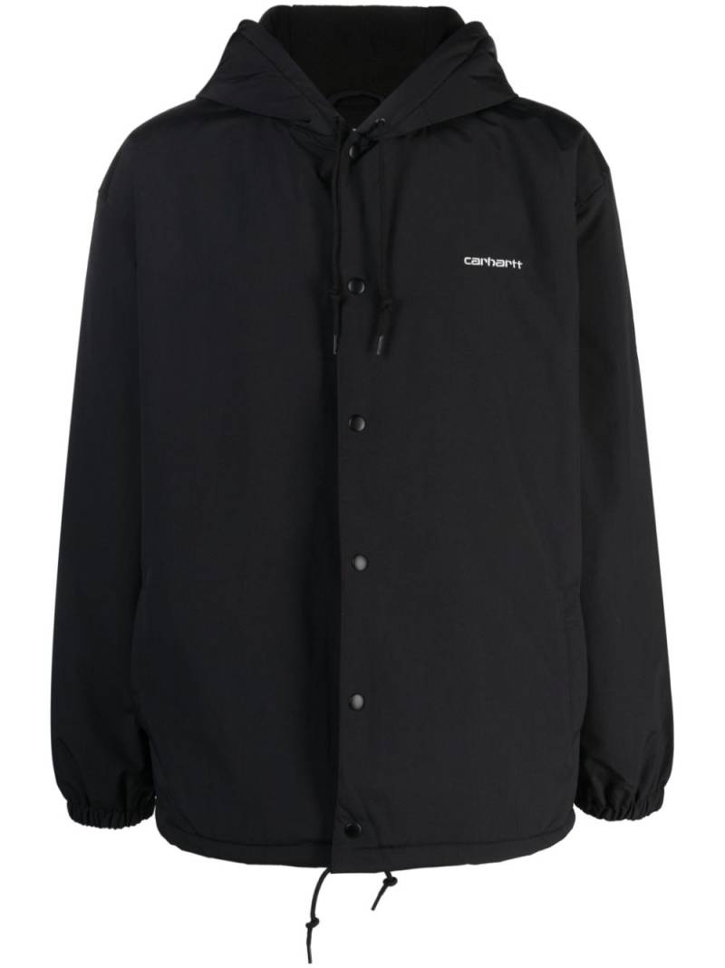 Carhartt WIP Coach logo-embroidered hooded jacket - Black von Carhartt WIP