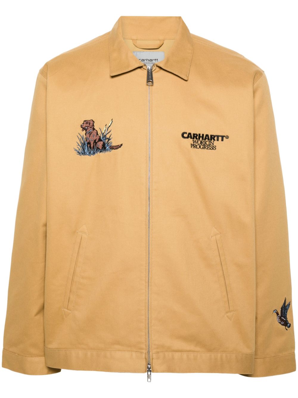 Carhartt WIP Ducks logo-embroidered shirt jacket - Yellow von Carhartt WIP