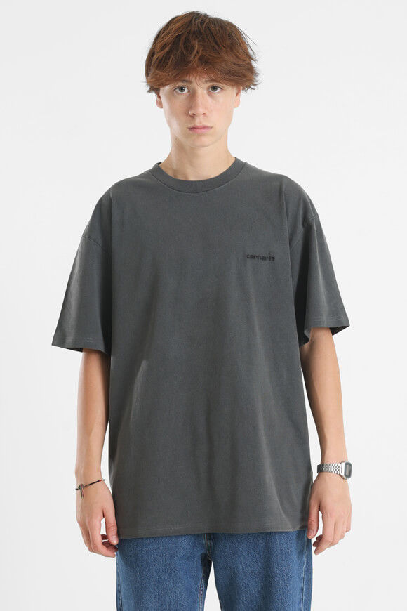 Carhartt WIP Duster Script T-Shirt | Black Garment Dyed | Herren  | L von Carhartt WIP