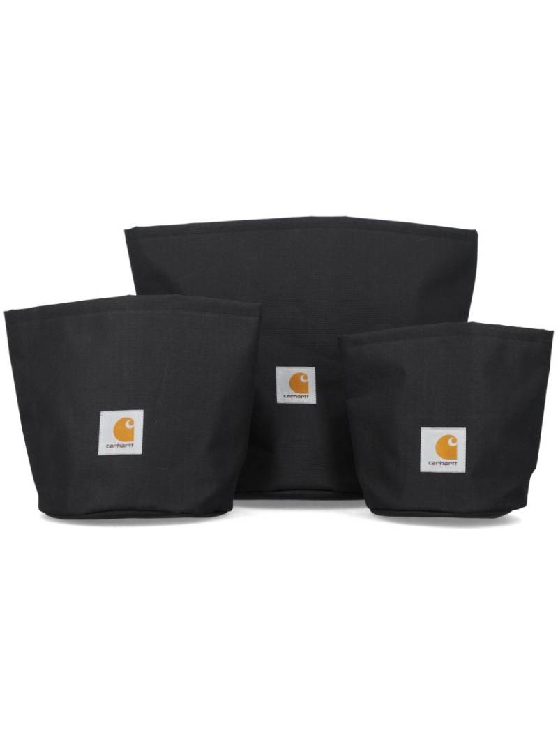 Carhartt WIP Groundworks Planter vases (set of three) - Black von Carhartt WIP