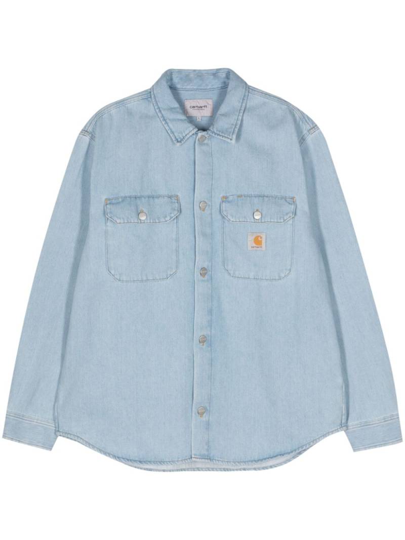 Carhartt WIP Harvey logo-appliqué denim shirt - Blue von Carhartt WIP