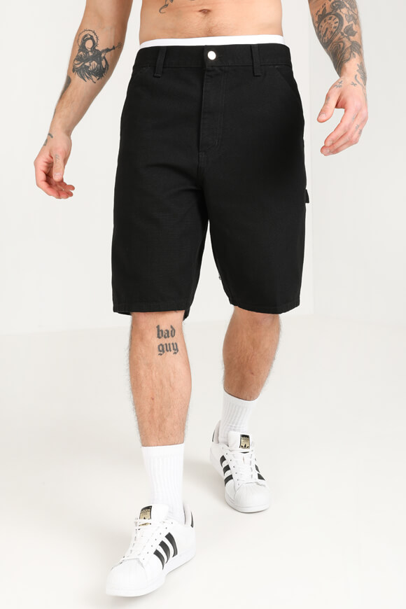 Carhartt WIP Single Knee Jeansshorts | Black Rinsed | Herren  | 29 von Carhartt WIP