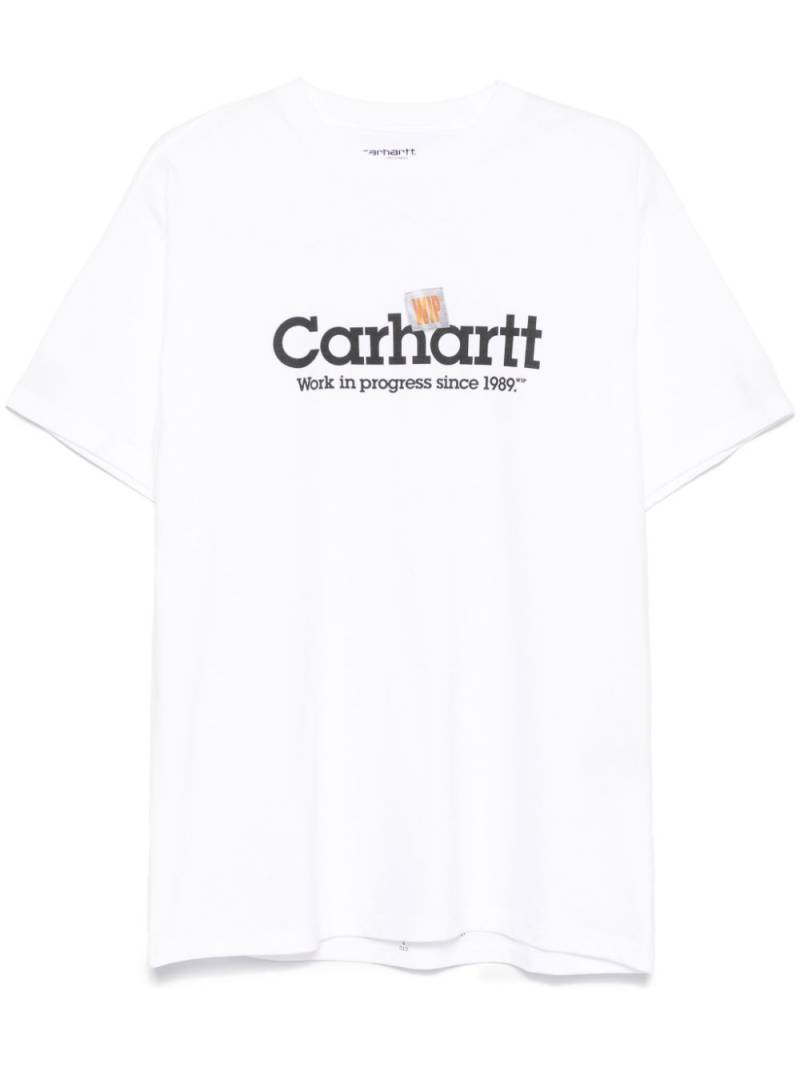 Carhartt WIP Label Script T-shirt - White von Carhartt WIP