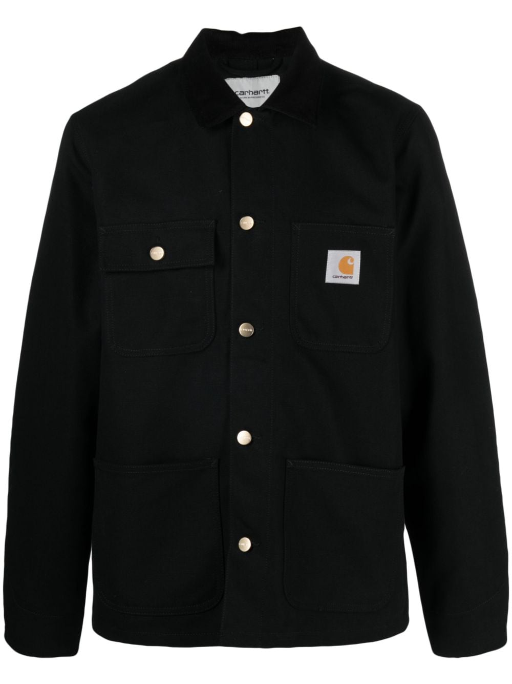 Carhartt WIP Michigan corduroy-collar canvas shirt jacket - Black von Carhartt WIP
