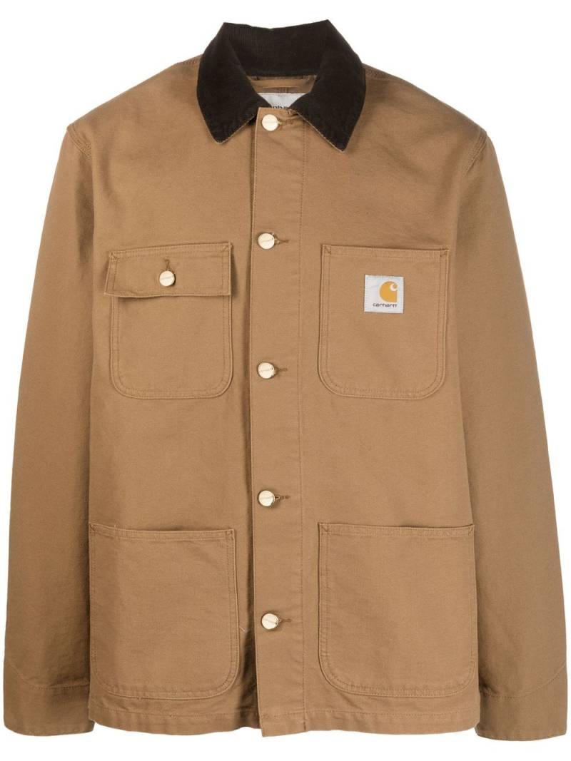 Carhartt WIP Michigan organic cotton single-breasted coat - Brown von Carhartt WIP