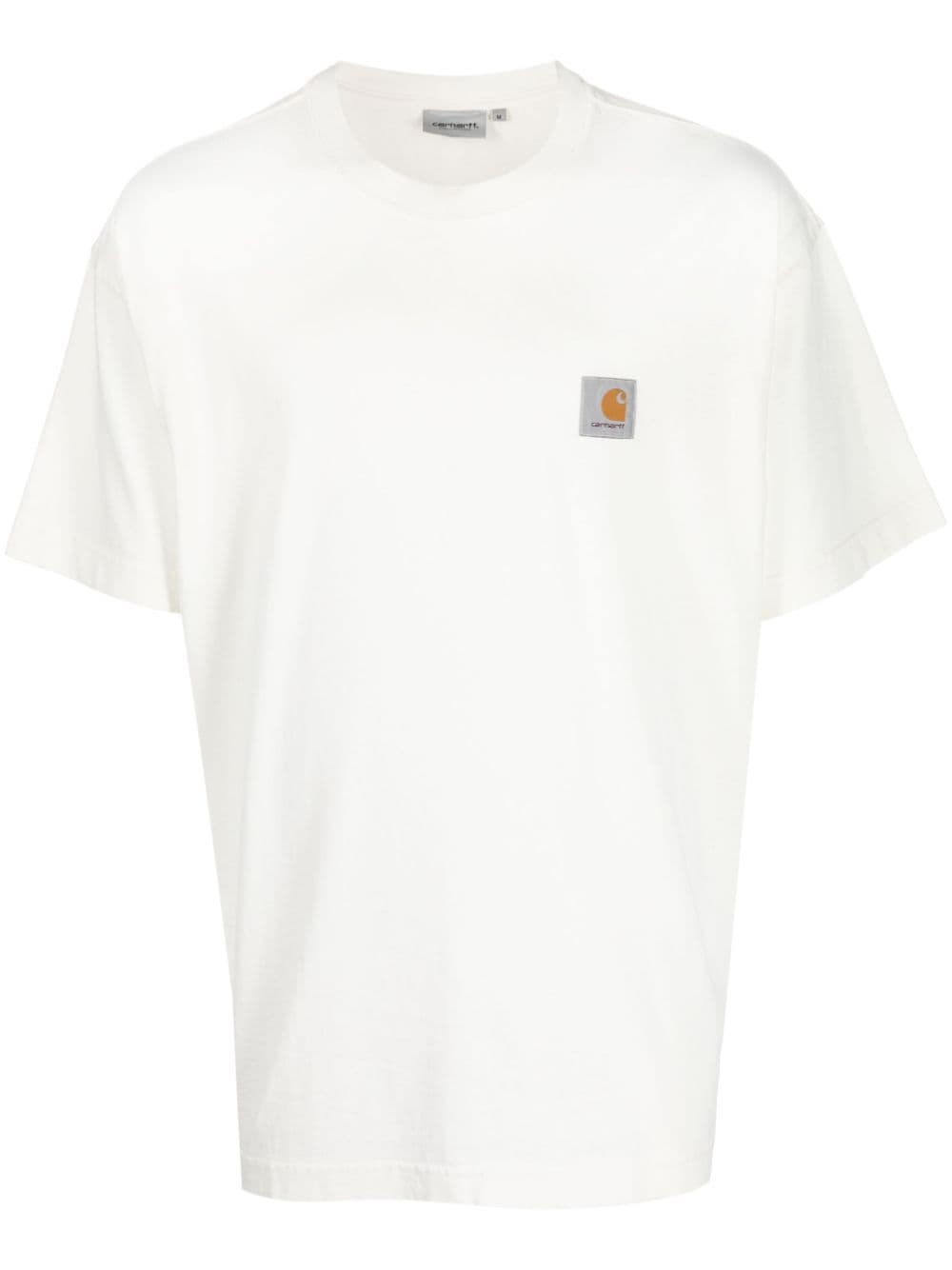 Carhartt WIP Nelson logo-patch short-sleeve cotton T-shirt - Neutrals von Carhartt WIP