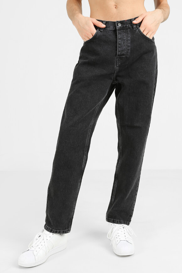 Carhartt WIP Newel Relaxed Tapered Fit Jeans | Black Stone Washed | Herren  | 32 von Carhartt WIP