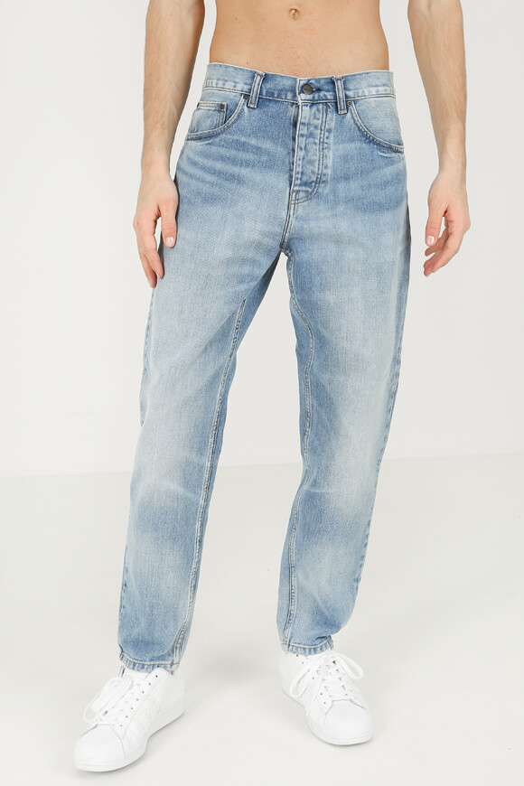 Carhartt WIP Newel Relaxed Tapered Fit Jeans | Blue Light Used Wash | Herren  | 28 von Carhartt WIP